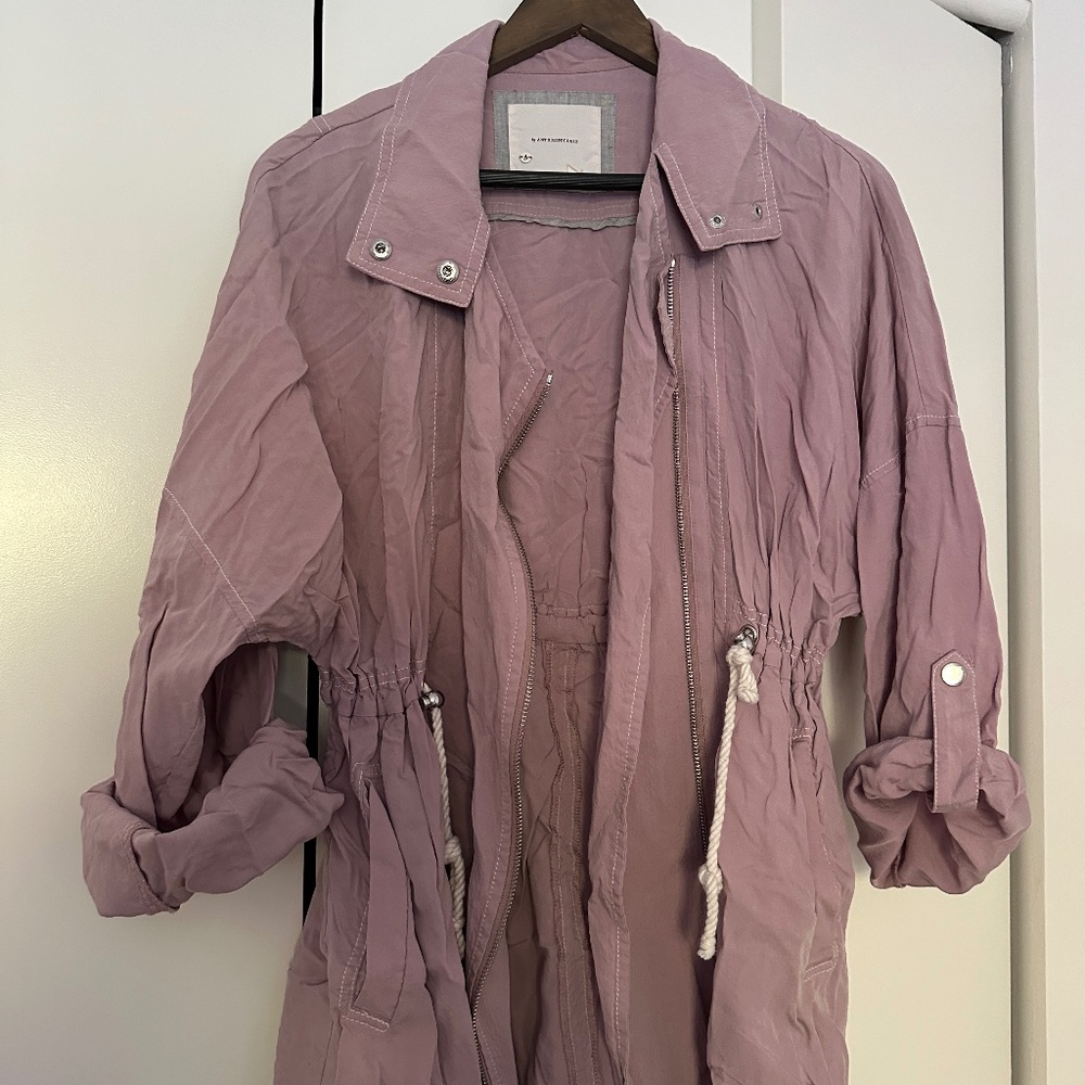 ANTHROPOLOGIE Danuta Cupro Mauve/Lilac Jacket | Size: XS/S